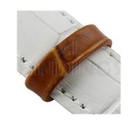 10 mm Haltering Loop Schlaufen Damen Echt Leder Uhrenarmband Mock Croc Kreolen Gent Tan Anzahl der Schlaufen 2