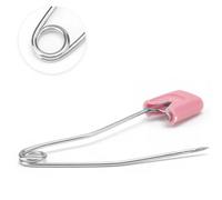 10 Nähmit - Baby-Sicherheitsnadeln mit Kunststoffkappe Kleinkind Kind Stoff Windel Windelnadeln mit Sicherheitsverriegelungshalter (rosa)