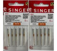 10 Original Singer Nähmaschinennadeln für Singer Overlockmaschinen S 14-78 von Lidl, System 2022 Stärke 80