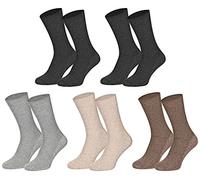 10 Paar Gesundheitssocken Baumwolle ohne Gummidruck für Damen und Herren, Farbe:Farbig sortiert;Größe:35-38