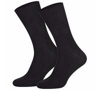 10 Paar Gesundheitssocken Baumwolle ohne Gummidruck für Damen und Herren, Farbe:Schwarz;Größe:39-42