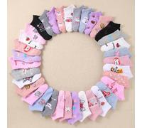 10 Paar Mädchen Cartoon Tier Socken, weich & bequem, süße Bären/Schmetterling/Kaninchen Muster, modisch für den täglichen Gebrauch/Urlaubsgeschenke/Re