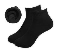 10 Paar Wintersocken Thermosocken Thermo Damen & Herren Wollsocken Kuschel Warme Dicke Socken Vollfrottee (DE/NL/SE/PL, Numerisch, 39, 42, Regular, Regular, Schwarz)
