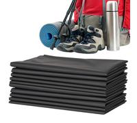 10-Pack Waterproof Backpack Liners - Matte Black Dry Storage Bags For 40L-7 | 32.67x21.65 Inch | Heavy-Duty Thickened CPE Material | 10-Piece Set & Wet-Dry Separation, For Camping, Hiking, Bushcraft