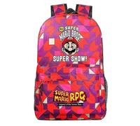 (10) Schultasche mit Super Mario-Aufdruck für Grund- und Sekundarschüler - Unisex-Freizeitrucksack