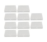 10 Sets durchsichtige transparente Kunststoffspulen mit Etui für Nähmaschine, 360 Stück leichte leere Spulen, 10 Stück langlebige Aufbewahrungshüllen, Haushalts-Nähzubehör