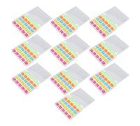 10 Sets mit 25 farbigen Kunststoff-Spulen für Nähmaschinen, Fadenspulen für das Nähen zu Hause, bunte Spulen mit durchsichtigem Aufbewahrungsbox, kompatibel mit den meisten