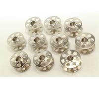 10 Spulen für BERNINA: CB Greifer Spulen aus Metall