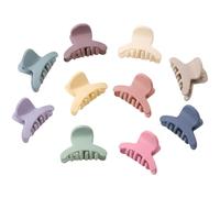 10 Stk. Mini-Haarclips für Mädchen, Morandi Candy Color Blumen-Haarklammern, niedliche Haaraccessoires für kleine Mädchen und Babys, leichte Clips für Alltag und Styling