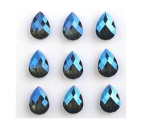 10 Stück 13 x 18 mm Kristall-Tropfen-Charms, Zubehör, facettiert(ED33)