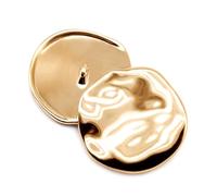 10 Stück 21/25/30 mm unregelmäßige goldene Knöpfe für Hemd,B Gold,30 mm