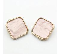 10 Stück 30 mm große Knöpfe für Mäntel, konvexes flaches Design, schwarze Knöpfe für Kleidung, Nähzubehör, rosa quadratische Knöpfe für Hemden, Rosa, 30 mm, 10 Stück