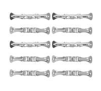 10 Stück Dekorative Krawattenklammer 7cm Metall Federclip