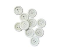 10 Stück Echte Steinnuss (Tagua/Corozo) - Flache 4-Loch Knöpfe in 8 Farben - 15mm, 20mm oder 22mm wählbar - Hochwertige Nähknöpfe für Jacken, Mäntel, Strickwaren DIY (creme, 20mm)