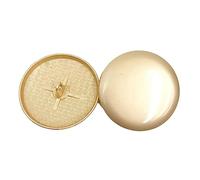 10 Stück glänzende Metallknöpfe in Goldfarbe, 35mm Größe - dekoratives Design für Pullover, Mäntel, Hemden, DIY-Zubehör, Gold, 35mm