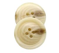 10 Stück Harzknöpfe 15mm-30mm, Hellbeige, 25mm 10 Stück