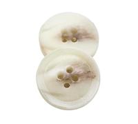 10 Stück Harzknöpfe 15mm-30mm, Reinweiß, 25mm 10 Stück