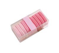 10 Stück Hohe Elastische Haargummi Ohne Beschädigung, Dicke Haargummis Mädchen, Weiche Haarband Haarschmuck Damen-Rosa-D 5.3cm(2.08inch)
