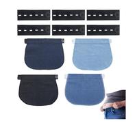10 Stück Hosenerweiterung Schwangerschaft Elastic Band Hosenbund Jeans | Maternity Trousers Extender Button Jean, Damen Herren Frühschwangerschaft, Gewichtsschwankungen Gummi Teil Dehnbar
