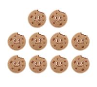 10 Stück Keks-Aufnäher für Kleidung, 7,4 cm, Cartoon-Muster, zum Aufnähen, Aufbügeln, bestickte Aufnäher, DIY-Basteldekoration für Jeans, Hüte, Hemden, Jacken, Rucksäcke