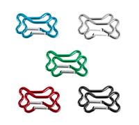 10 Stück Knochen Karabiner Knochen Schlüsselanhanger karabinerhaken karabiner Schlüsselanhänger Schlüssel Karabinerhaken Karabiner Klein Zur Dekoration Geeignet(5 Farben)