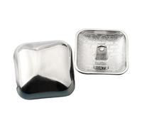 10 Stück Metall quadratische Knöpfe für Mantel, Pullover, Anzug, Damenkleidung, große dekorative Knöpfe, Zubehör, 10pcs S2, 18mm