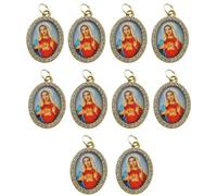 10 Stück ovale Form Figur Metall Strass Anhänger Charms Choker Halskette Schlüsselhalter Schmuckherstellung