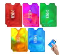 10 Stück RFID Blocker Kartenhülle,EC Karten Schutzhülle RFID Blocker,Kreditkartenhülle RFID Schutz,Scheckkartenhülle,NFC Schutzhülle EC Karte,Kartenschutzhülle für Identitätsdiebstahl Prävention