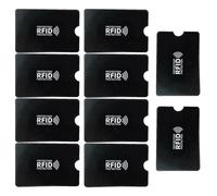 10 Stück Schutz RFID Blocker Kartenhülle,Ec Karten Schutzhülle,Kreditkartenhülle,Kartenschutzhülle,Scheckkartenhülle,Hülle Card für Kreditkarte Ec Karte Bank,Ausweis Reisepasshülle,Protector Passport