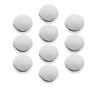10 Stück Silberne Schildkröten Knopfclips aus Kupfer und Messing | Nähen Montierbar, Fester Halt, Glänzende Oberfläche, für Anzug und Hemd bei Formellen Terminen