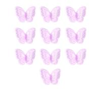 10 Stück Stickerei Schmetterlings Applikationen zum Aufnähen zum Nähen, Basteln, Hochzeitskleid, Kleidung, Dekoration, Haarschmuck, Aufnäher mit Schmetterlings Applikationen