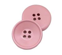 10 Stück Vieraugen-Harzknöpfe 17.5mm-30mm, Hellrosa, 25mm 10 Stück