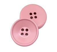 10 Stück Vieraugen-Harzknöpfe 17.5mm-30mm, Rosa, 25mm 10 Stück