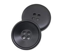 10 Stück Vieraugen-Harzknöpfe 17.5mm-30mm, Schwarz, 25mm 10 Stück