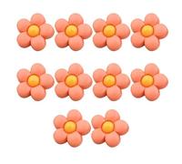 10 Stücke Kunststoff Knöpfe Knöpfe Kinder,kinderknöpfe Babyknöpfe Blumenknöpfe Für Mädchen Und Jungen-Orange+gelb-18mm