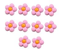 10 Stücke Kunststoff Knöpfe Knöpfe Kinder,kinderknöpfe Babyknöpfe Blumenknöpfe Für Mädchen Und Jungen-rosa+gelb-18mm