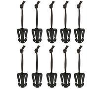 10 stücke Web Dominator Schnallen Strap Clip Gürtel Keeper Taktische Strap Management Werkzeug mit Elastischen String für Rucksack Gurtband (grün)