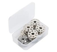 10 Teile Spulenkapsel Set, Metall Spulen für Nähmaschine, Leichtes Aluminium und Rostfreies Eisen - Hohe Präzision, Korrosionsbeständig, Für Industrielle Walking Foot Maschinen