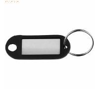 10 x Alco Schlüsselanhänger Kunststoff VE=10 Stück schwarz