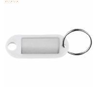 10 x Alco Schlüsselanhänger Kunststoff VE=10 Stück weiß