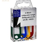 10 x Alco Schlüsselanhänger VE=4 Stück farbig sortiert