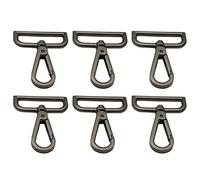 10 x drehbare Hunde-Haken aus Metall mit Drehgelenk, Schlüsselanhänger, DIY-Verschlüsse, Vintage-Karabinerhaken, Karabinerverschluss, Metall, Schlüsselanhänger, Schlüsselring-Verschlüsse, um die Kette