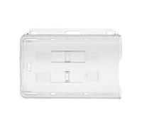 10 x KARTENHALTER - Transparent Set Schieber Ausweishalter Ausziehbar Ausweis Kartenhülle Schutzhülle Schnur Zugband Horizontal Vertikal Hochformat Querformat Lanyard Karte JoJo Gürtelclip Clip