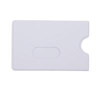 10 x KARTENHÜLLE Weiss - Kartenhülle transparent - Ausweishülle Ausweisetui Schutzhülle Kreditkartenhülle Kreditkarte Ausweis Hülle Karte EC Scheckkarte Karte Kunststoff - Made in Germany
