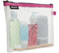 10 x Leitz Traveller Zip-Kosmetikbeutel Wow 24x17x3cm wasserabweisend pink