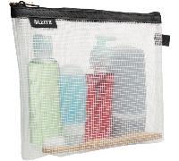 10 x Leitz Traveller Zip-Kosmetikbeutel Wow 24x17x3cm wasserabweisend schwarz