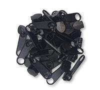 10 Zipper Schieber für 8 mm Reißverschluss endlos (Schwarz)