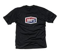 100% CASUAL Unisex Official Short Sleeve Tee Black-S Tshirt, schwarz, S