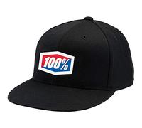 100% CASUAL Unisex Offizielle Flexible J-fit Baseballkappe, Größe S/M Cap, Schwarz