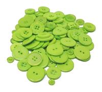 100 g-Beutel mit gemischten grünen Acryl- und Harz-Knöpfen für besondere Verschönerungen